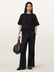 AllSaints Black Zanda T-Shirt - Image 4 of 7