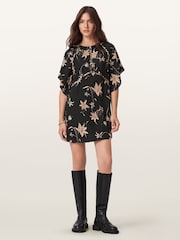 AllSaints Brown Xena Dress - Image 3 of 6