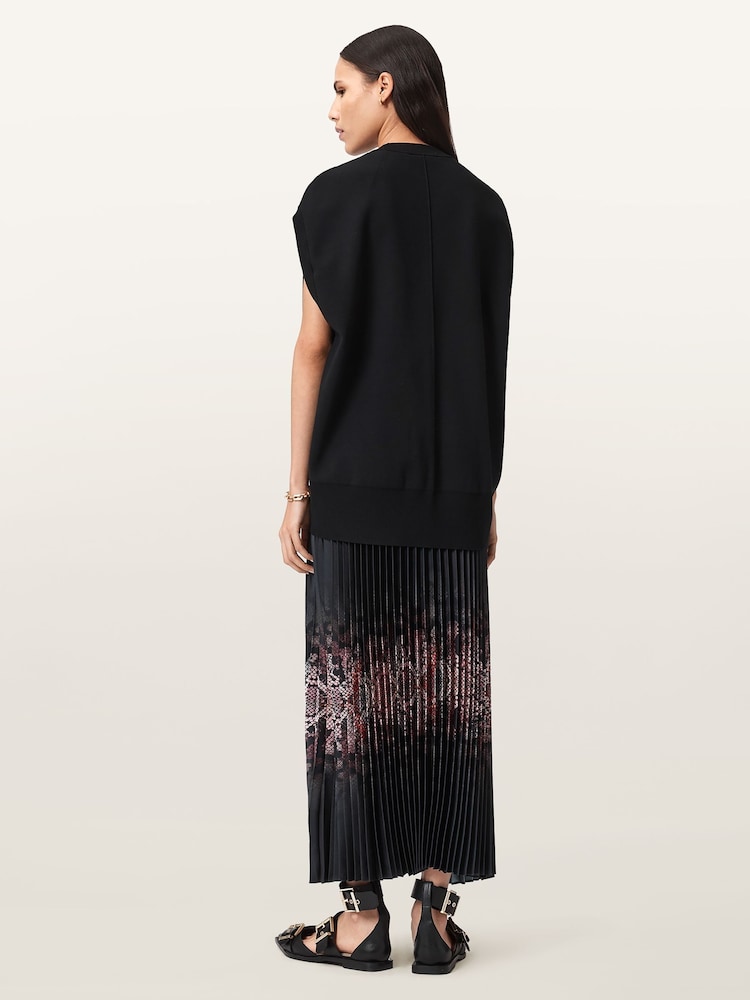 AllSaints Black Harley Ophis Dress - Image 2 of 7