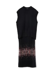 AllSaints Black Harley Ophis Dress - Image 6 of 7