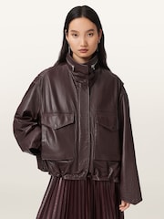 AllSaints Red Clay Jacket - Image 1 of 8
