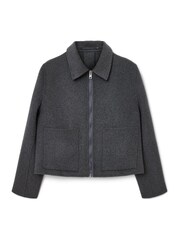 AllSaints Grey Seannah Jacket - Image 7 of 7