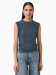 Azul - Camiseta regata AllSaints West - Imagem 1 de 7
