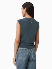 Azul - Camiseta regata AllSaints West - Imagem 2 de 7