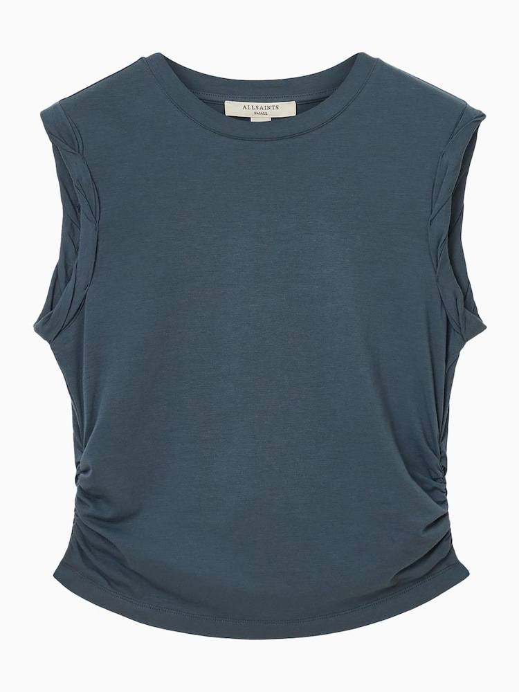 Azul - Camiseta regata AllSaints West - Imagem 7 de 7