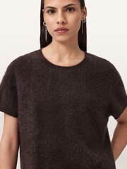 AllSaints Brown Rebel T-Shirt - Image 4 of 7