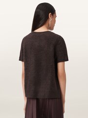 AllSaints Brown Rebel T-Shirt - Image 6 of 7