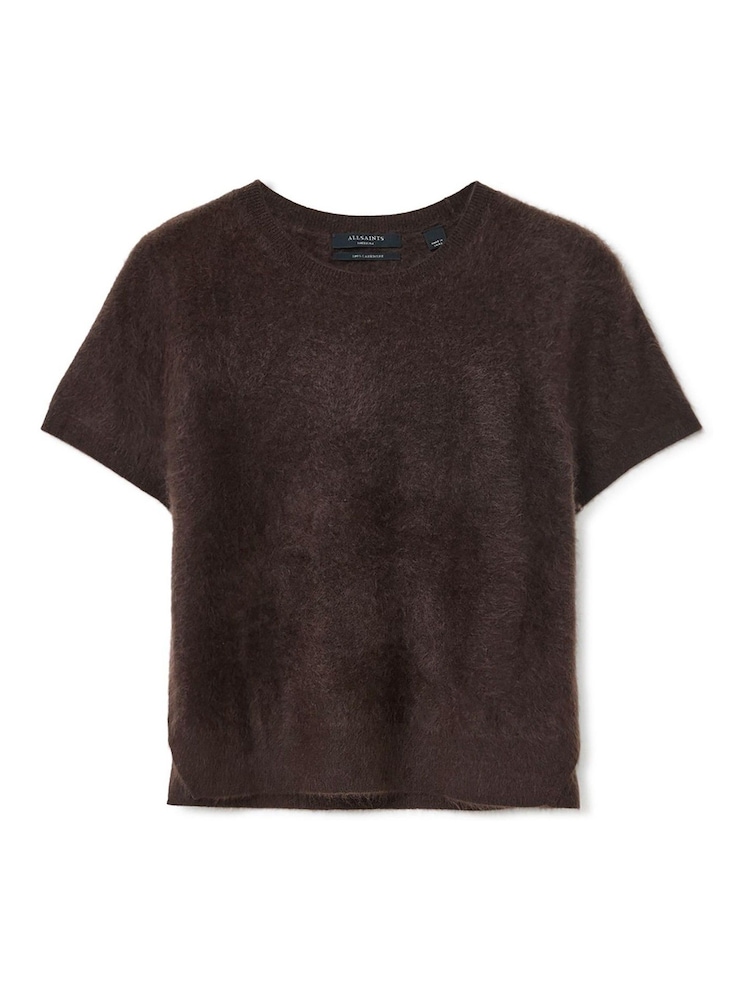 AllSaints Brown Rebel T-Shirt - Image 7 of 7