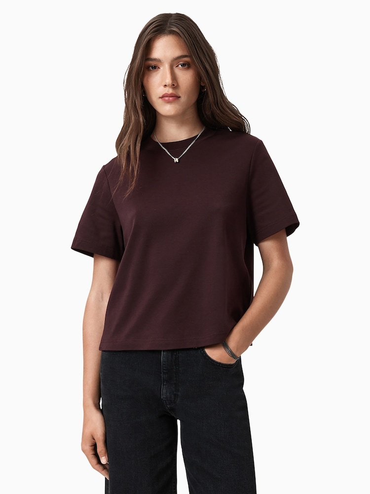 AllSaints Red Lisa T-Shirt - Image 1 of 7
