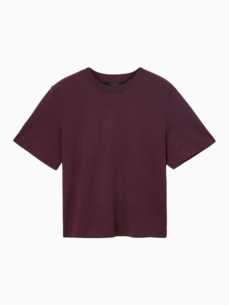 AllSaints Red Lisa T-Shirt - Image 7 of 7