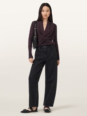 AllSaints Red Wasson Pirate Cardigan - Image 1 of 7