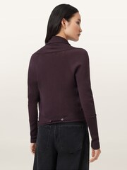 AllSaints Red Wasson Pirate Cardigan - Image 2 of 7