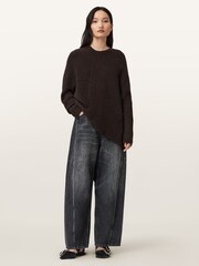 AllSaints Red Lock Crew Neck Jumper - Image 2 of 7