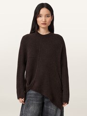 AllSaints Red Lock Crew Neck Jumper - Image 3 of 7