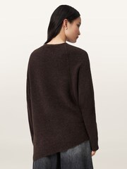 AllSaints Red Lock Crew Neck Jumper - Image 4 of 7