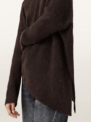 AllSaints Red Lock Crew Neck Jumper - Image 6 of 7