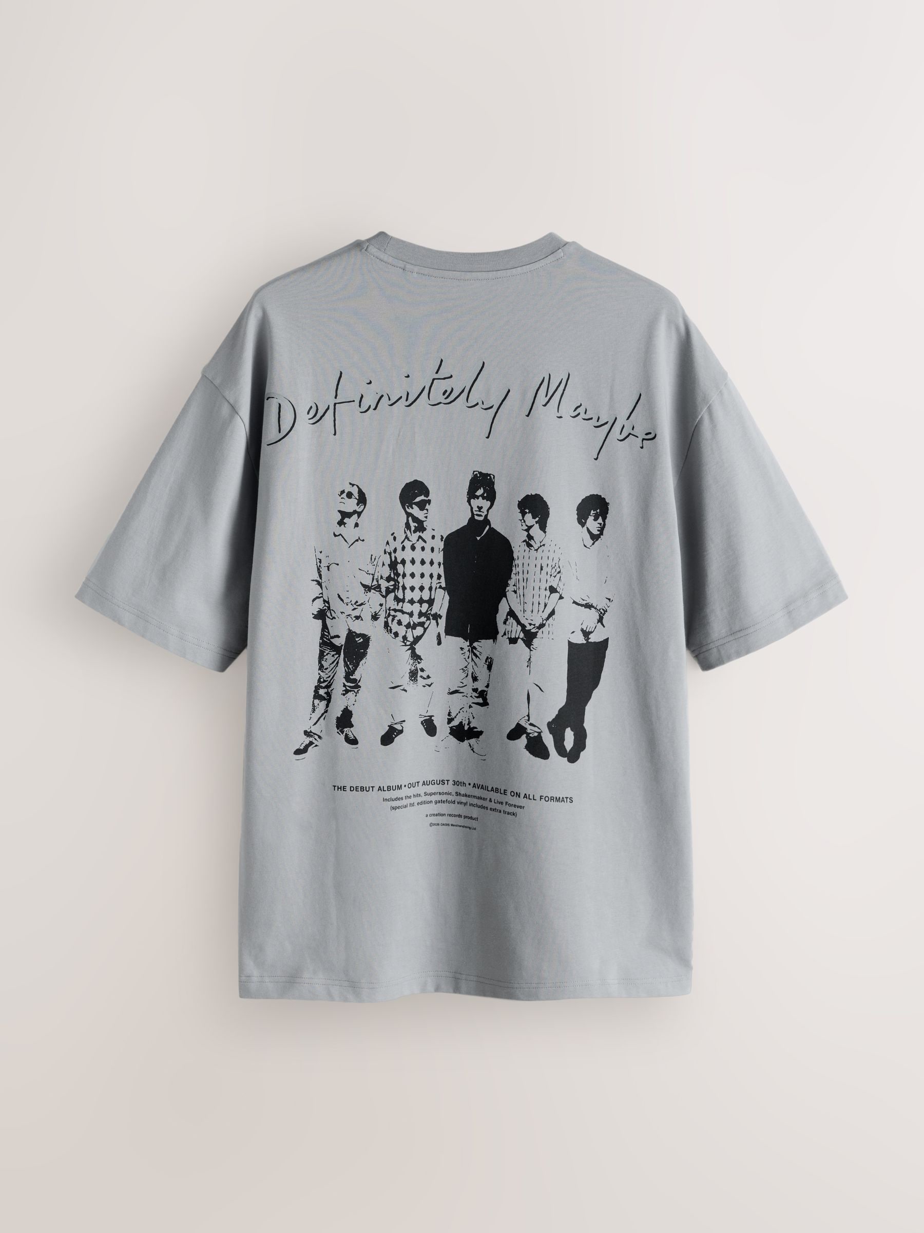 Next：日本 グレー - Oasis グラフィック バンド Tシャツ from Next Japan