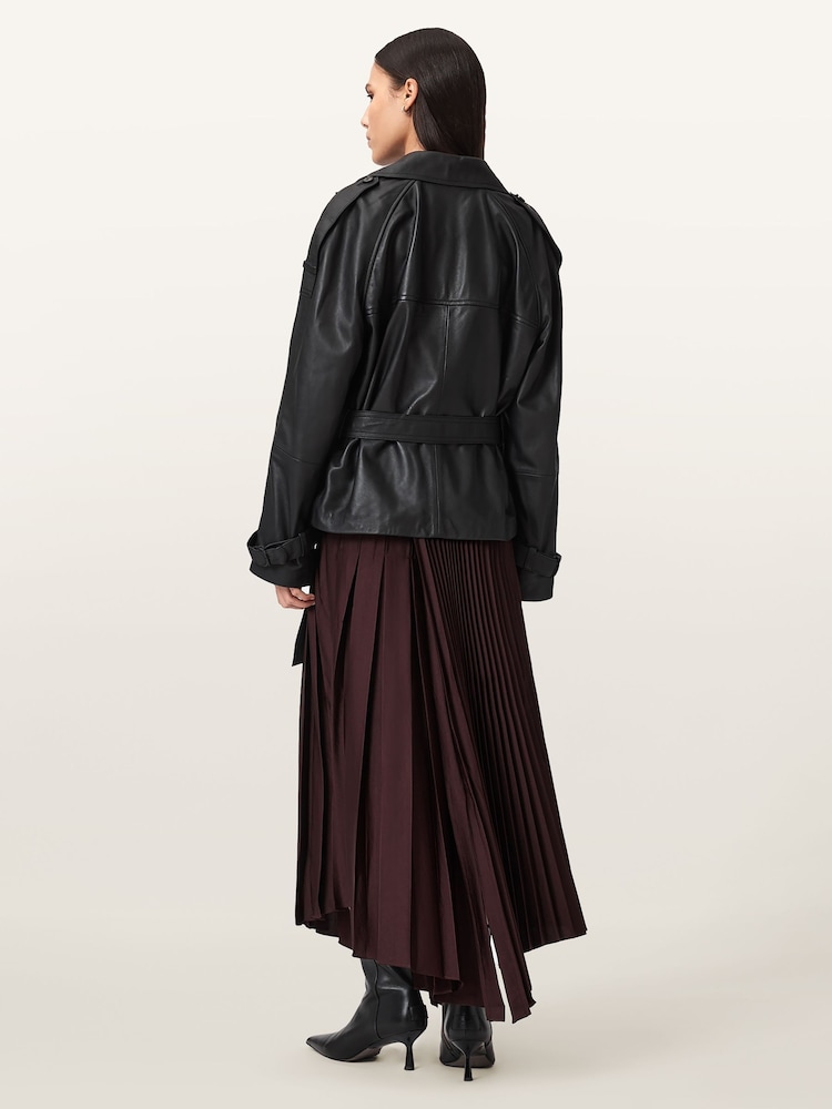 AllSaints Red Jax Skirt - Image 2 of 6 AllSaints Red Jax Skirt - Image 2 of 6