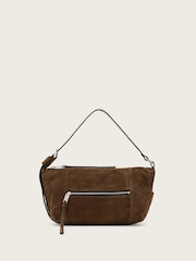 AllSaints Brown Vega Suede Shoulder Bag - Image 1 of 7