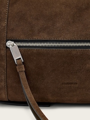 AllSaints Brown Vega Suede Shoulder Bag - Image 4 of 7