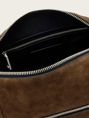 AllSaints Brown Vega Suede Shoulder Bag - Image 6 of 7