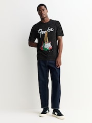 Grey Fender Regular Fit Christmas Graphic Print T-Shirt - Image 2 of 7