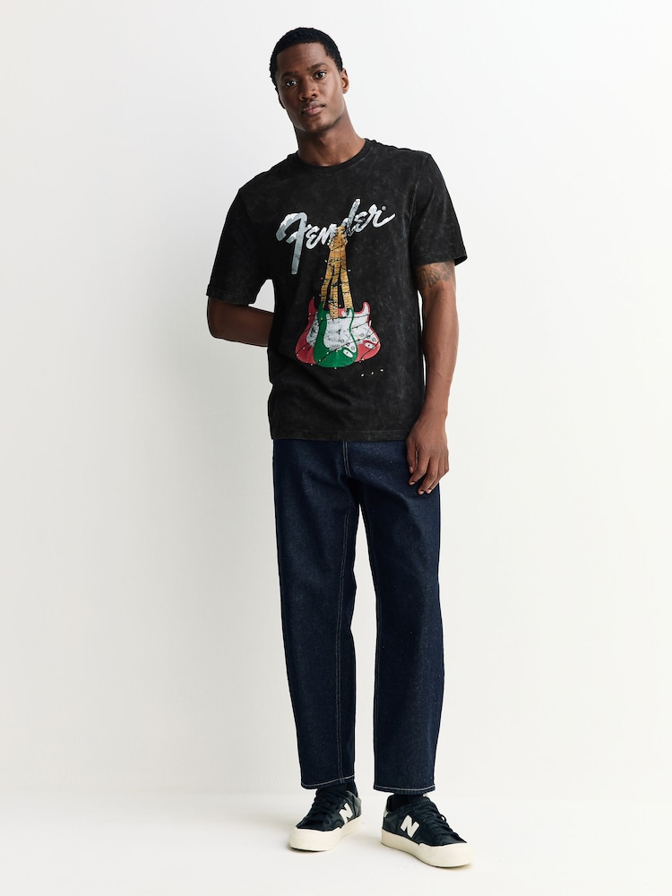 Grey Fender Regular Fit Christmas Graphic Print T-Shirt - Image 2 of 7 Grey Fender Regular Fit Christmas Graphic Print T-Shirt - Image 2 of 7