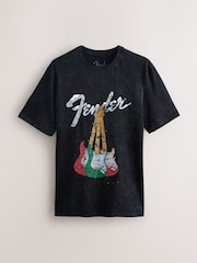 Grey Fender Regular Fit Christmas Graphic Print T-Shirt - Image 5 of 7
