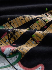 Grey Fender Regular Fit Christmas Graphic Print T-Shirt - Image 7 of 7