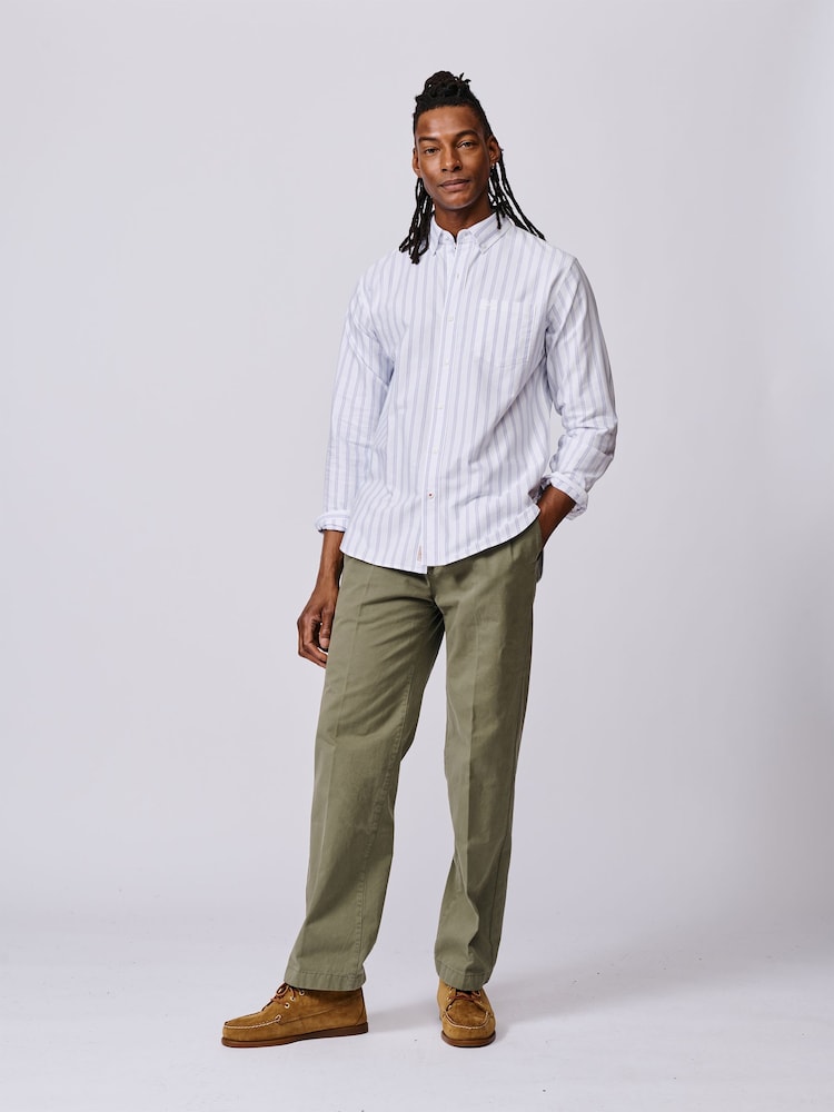 Aubin Purple Aldridge Oxford Button Down Shirt - Image 2 of 5