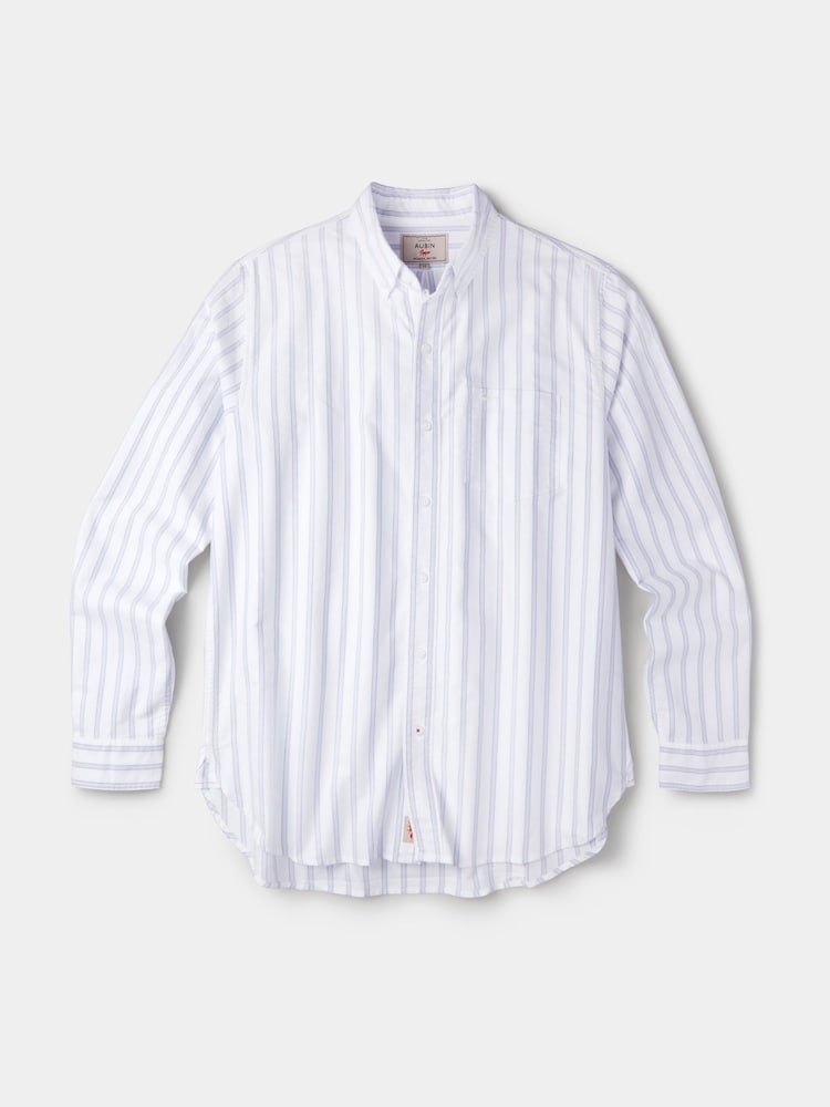 Aubin Purple Aldridge Oxford Button Down Shirt - Image 5 of 5