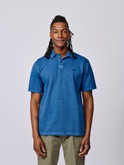 Aubin Blue Arkwright Heavyweight Jersey Polo Shirt - Image 1 of 5