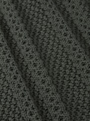 Aubin Green Montrose Textured Crew Neck Jumper - Image 6 of 6