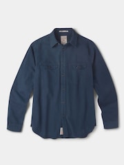 Aubin Blue Henderson Canvas Overshirt - Image 6 of 6