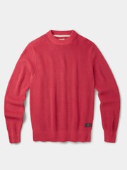 Aubin Pink Martin Ribbed Crew Jumper - Image 5 of 5