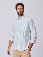 Aubin Green Aldridge Oxford Button Down Shirt - Image 1 of 6