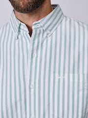 Aubin Green Aldridge Oxford Button Down Shirt - Image 4 of 6