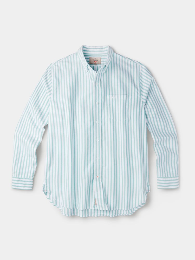 Aubin Green Aldridge Oxford Button Down Shirt - Image 6 of 6