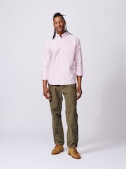 Aubin Pink Aldridge Oxford Button Down Shirt - Image 3 of 6