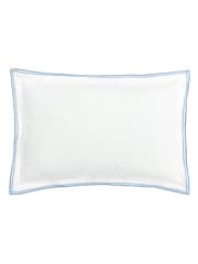 Designers Guild Set of 2 Cobalt Blue Astor 400 Thread Count Pillowcases - Image 4 of 4