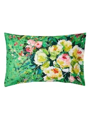 Designers Guild Emerald Green Margaretta 200 Thread Count Duvet Cover and Pillowcase Set - Image 7 of 8