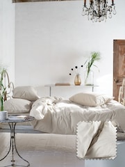 Designers Guild Linen Natural Loweswater 300 Thread Count Duvet Cover and Pillowcase Set - Image 1 of 4