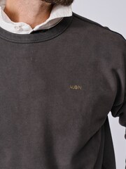 Aubin Brandon Crew Neck Black Sweat Top - Image 5 of 7