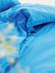 Designers Guild Cobalt Blue Loweswater 300 Thread Count Duvet Cover and Pillowcase Set - Image 3 of 4