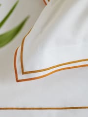 Designers Guild Set of 2 Saffron Yellow Astor 400 Thread Count Pillowcases - Image 2 of 4