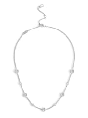 COACH Silver Signature Tea Rose Strand Necklace - Image 1 of 3