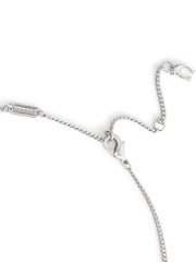 COACH Silver Signature Tea Rose Strand Necklace - Image 3 of 3