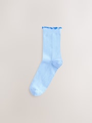 Pastel Frill Top Ankle Socks 3 Pack - Image 2 of 6