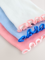 Pastel Frill Top Ankle Socks 3 Pack - Image 5 of 6