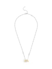 COACH Gold Tone Signature Signet Rondelle Pendant Necklace - Image 1 of 3